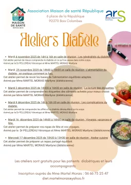 Ateliers diabète